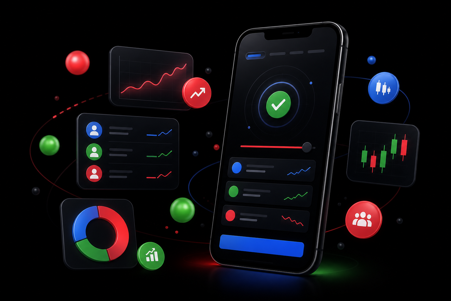 Copy trading dashboard on Trixo Market
